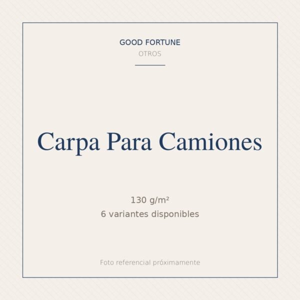 Carpa Para Camiones