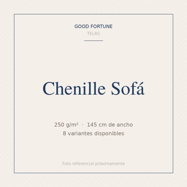 Chenille Sofá