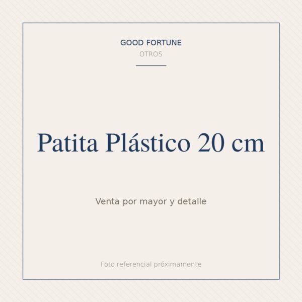 Patita Plástico 20 cm